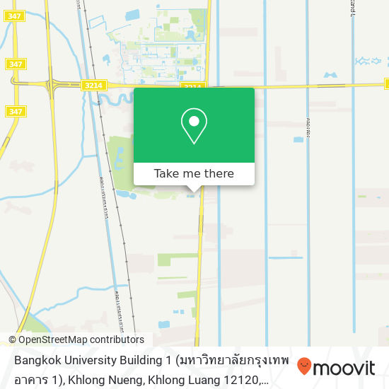 Bangkok University Building 1 (มหาวิทยาลัยกรุงเทพ อาคาร 1), Khlong Nueng, Khlong Luang 12120 map