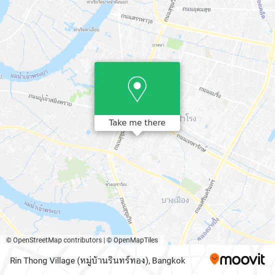 Rin Thong Village (หมู่บ้านรินทร์ทอง) map