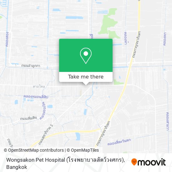 Wongsakon Pet Hospital (โรงพยาบาลสัตว์วงศกร) map