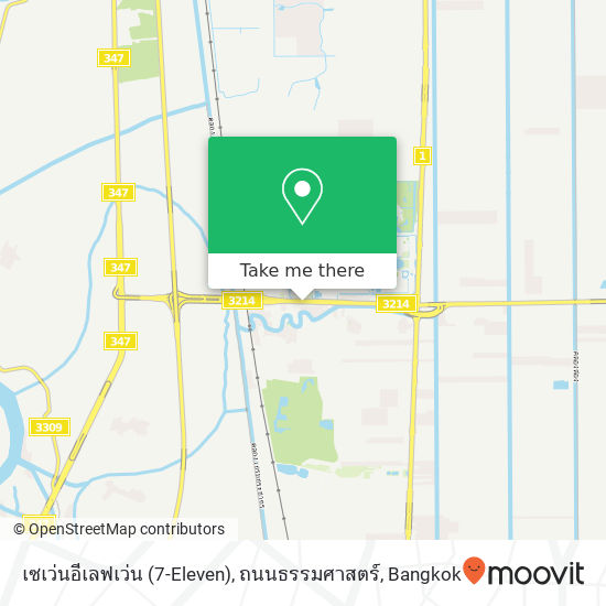 เซเว่นอีเลฟเว่น (7-Eleven), ถนนธรรมศาสตร์ map