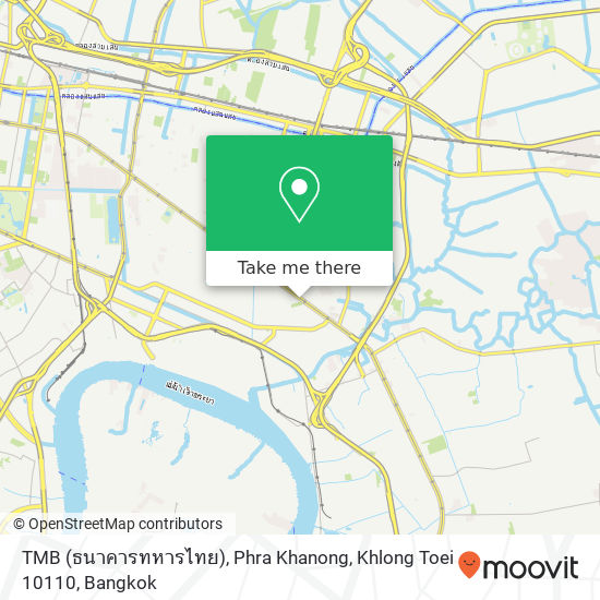 TMB (ธนาคารทหารไทย), Phra Khanong, Khlong Toei 10110 map