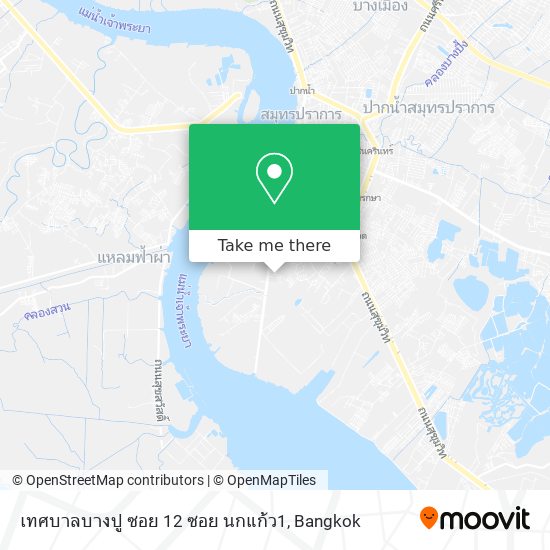 เทศบาลบางปู ซอย 12 ซอย นกแก้ว1 map