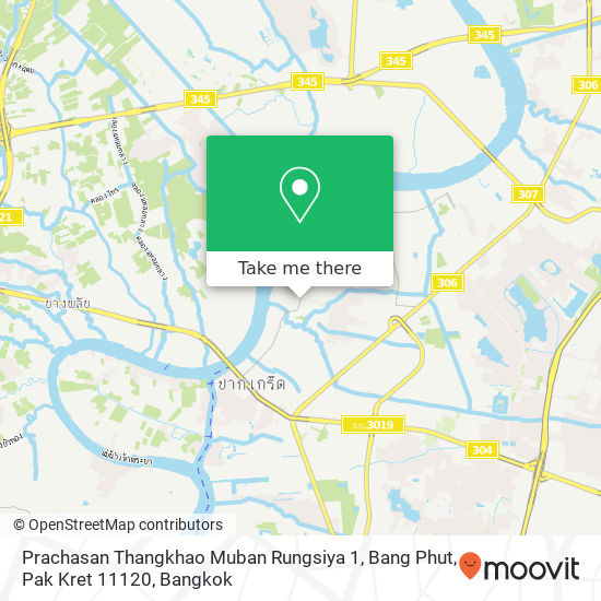 Prachasan Thangkhao Muban Rungsiya 1, Bang Phut, Pak Kret 11120 map