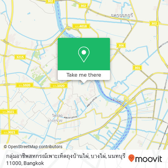กลุ่มอาชีพสหกรณ์เพาะเห็ดถุงบ้านไผ่, บางไผ่, นนทบุรี 11000 map