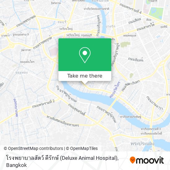 โรงพยาบาลสัตว์ ดีรักษ์ (Deluxe Animal Hospital) map