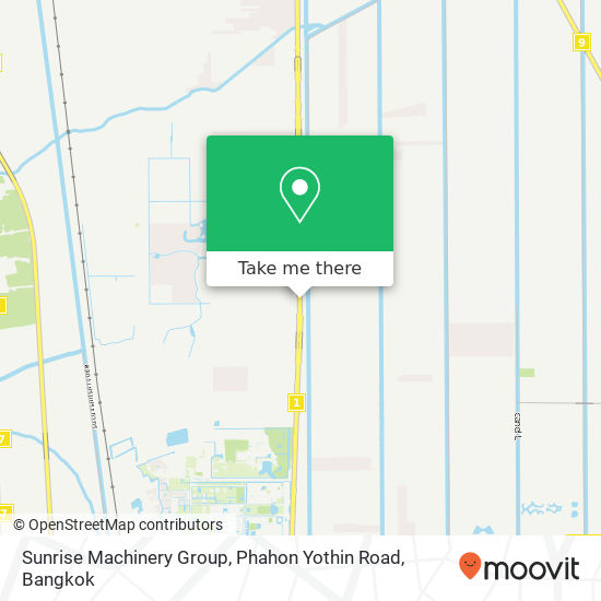 Sunrise Machinery Group, Phahon Yothin Road map