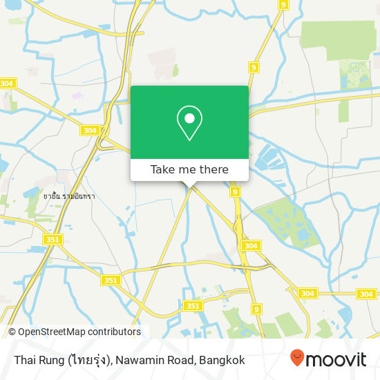 Thai Rung (ไทยรุ่ง), Nawamin Road map