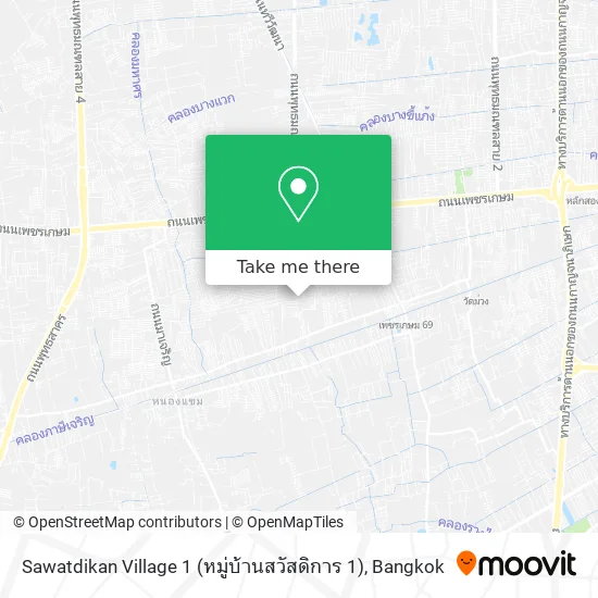 Sawatdikan Village 1 (หมู่บ้านสวัสดิการ 1) map