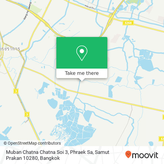 Muban Chatna Chatna Soi 3, Phraek Sa, Samut Prakan 10280 map