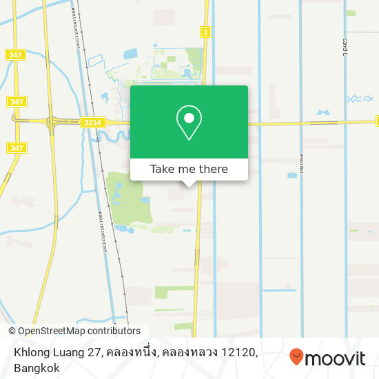 Khlong Luang 27, คลองหนึ่ง, คลองหลวง 12120 map