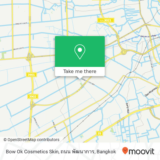 Bow Ok Cosmetics Skin, ถนน พัฒนาการ map