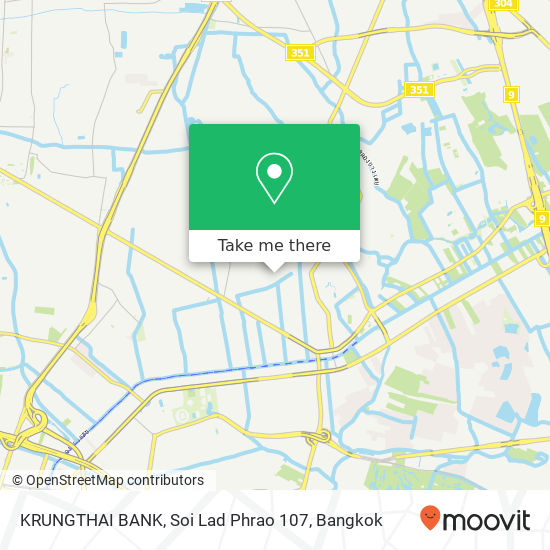 KRUNGTHAI BANK, Soi Lad Phrao 107 map