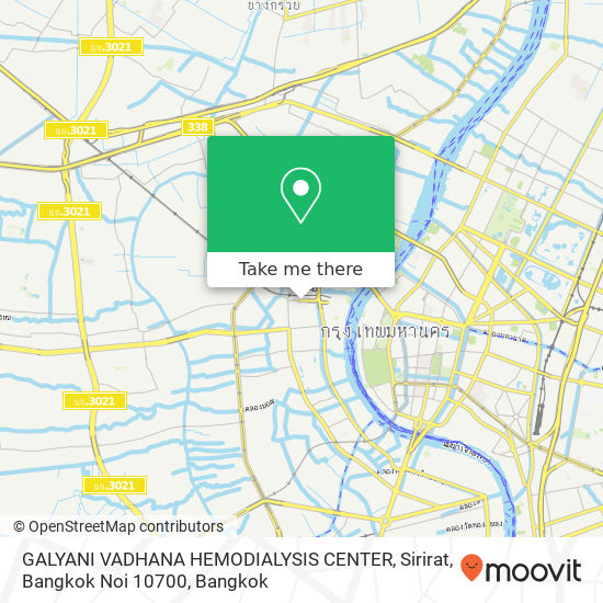 GALYANI VADHANA HEMODIALYSIS CENTER, Sirirat, Bangkok Noi 10700 map