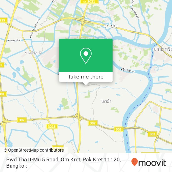 Pwd Tha It-Mu 5 Road, Om Kret, Pak Kret 11120 map