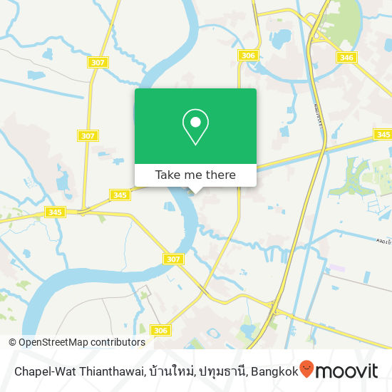 Chapel-Wat Thianthawai, บ้านใหม่, ปทุมธานี map