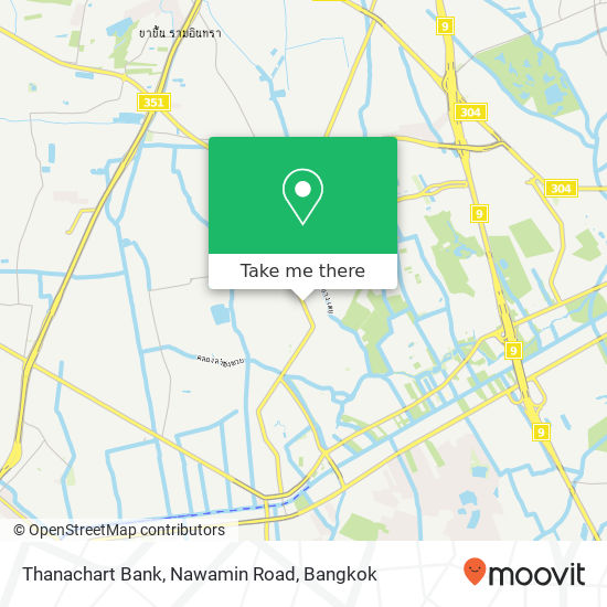 Thanachart Bank, Nawamin Road map