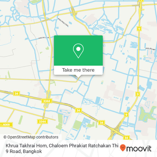 Khrua Takhrai Hom, Chaloem Phrakiat Ratchakan Thi 9 Road map