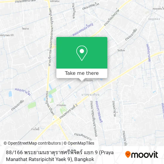 88 / 166 พระยามนธาตุราชศรีพิจิตร์ แยก 9 (Praya Manathat Ratsripichit Yaek 9) map
