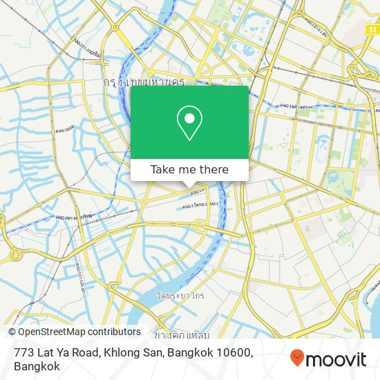 773 Lat Ya Road, Khlong San, Bangkok 10600 map