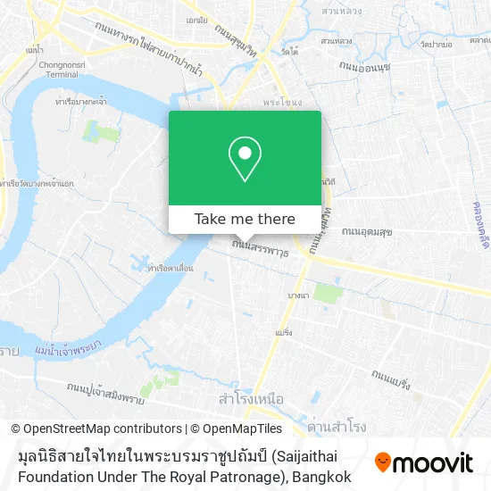 มุลนิธิสายใจไทยในพระบรมราชูปถัมป์ (Saijaithai Foundation Under The Royal Patronage) map