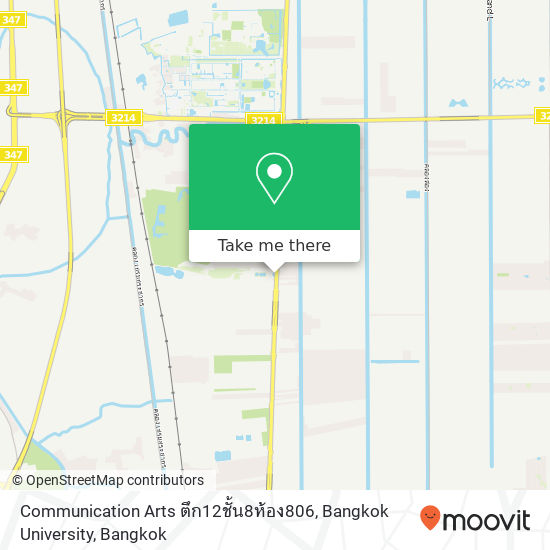 Communication Arts ตึก12ชั้น8ห้อง806, Bangkok University map