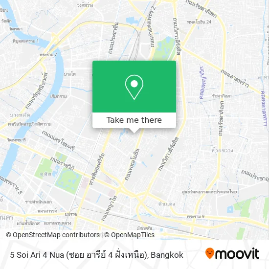 5 Soi Ari 4 Nua (ซอย อารีย์ 4 ฝั่งเหนือ) map