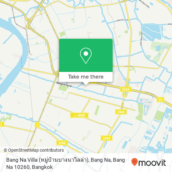 Bang Na Villa (หมู่บ้านบางนาวิลล่า), Bang Na, Bang Na 10260 map