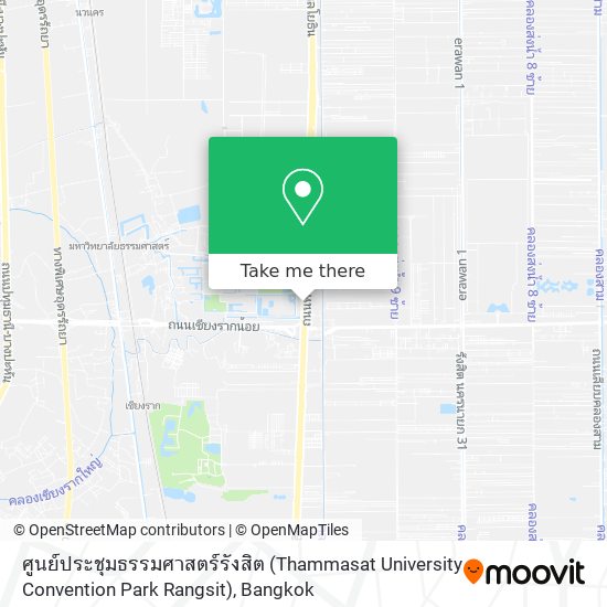 ศูนย์ประชุมธรรมศาสตร์รังสิต (Thammasat University Convention Park Rangsit) map