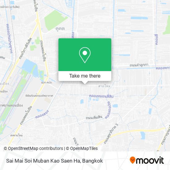 Sai Mai Soi Muban Kao Saen Ha map