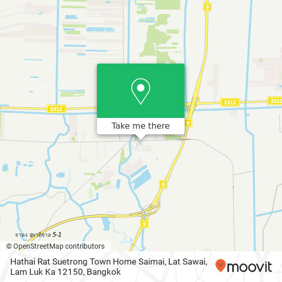 Hathai Rat Suetrong Town Home Saimai, Lat Sawai, Lam Luk Ka 12150 map
