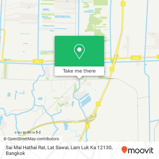 Sai Mai Hathai Rat, Lat Sawai, Lam Luk Ka 12130 map