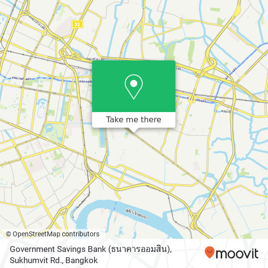Government Savings Bank (ธนาคารออมสิน), Sukhumvit Rd. map