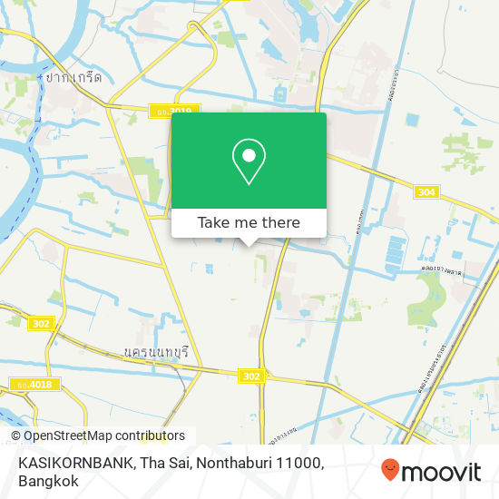KASIKORNBANK, Tha Sai, Nonthaburi 11000 map