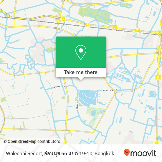 Waleepai Resort, อ่อนนุช 66 แยก 19-10 map