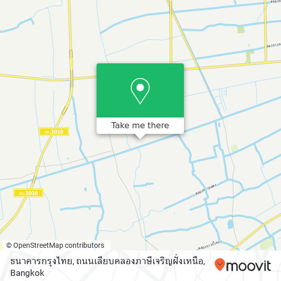 ธนาคารกรุงไทย, ถนนเลียบคลองภาษีเจริญฝั่งเหนือ map