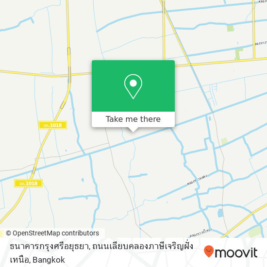 ธนาคารกรุงศรีอยุธยา, ถนนเลียบคลองภาษีเจริญฝั่งเหนือ map