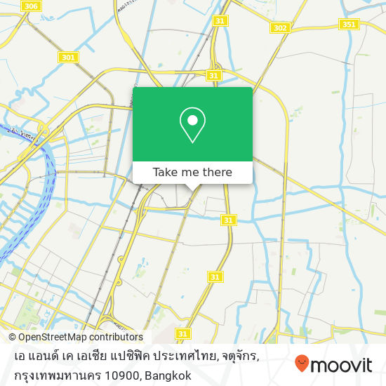 เอ แอนด์ เค เอเซีย แปซิฟิค ประเทศไทย, จตุจักร, กรุงเทพมหานคร 10900 map