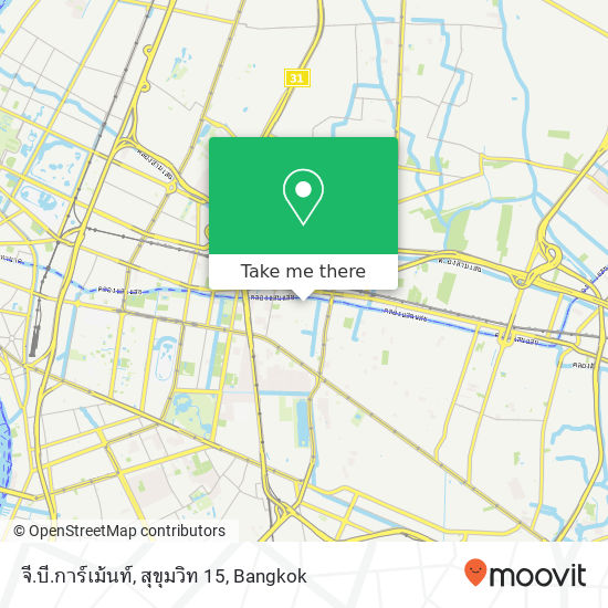 จี.บี.การ์เม้นท์, สุขุมวิท 15 map