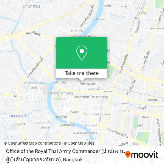 Office of the Royal Thai Army Commander (สํานักงานผู้บังคับบัญชากองทัพบก) map