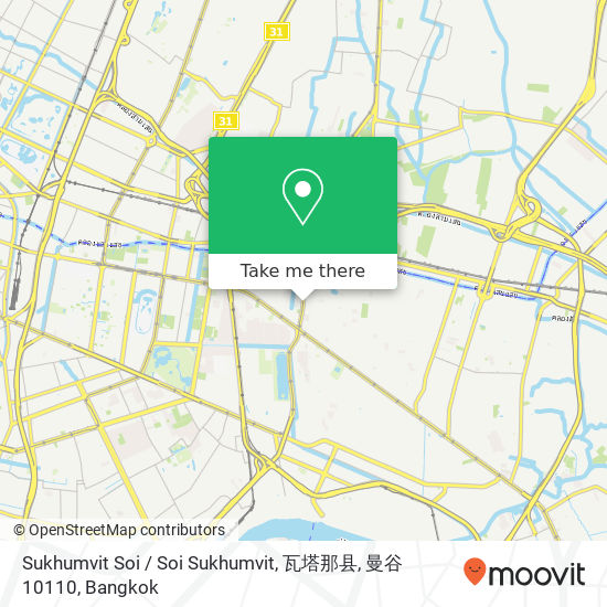 Sukhumvit Soi / Soi Sukhumvit, 瓦塔那县, 曼谷 10110 map