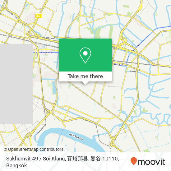 Sukhumvit 49 / Soi Klang, 瓦塔那县, 曼谷 10110 map