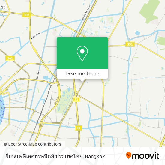 จีเอสเค อิเลคทรอนิกส์ ประเทศไทย map