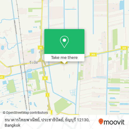 ธนาคารไทยพาณิชย์, ประชาธิปัตย์, ธัญบุรี 12130 map