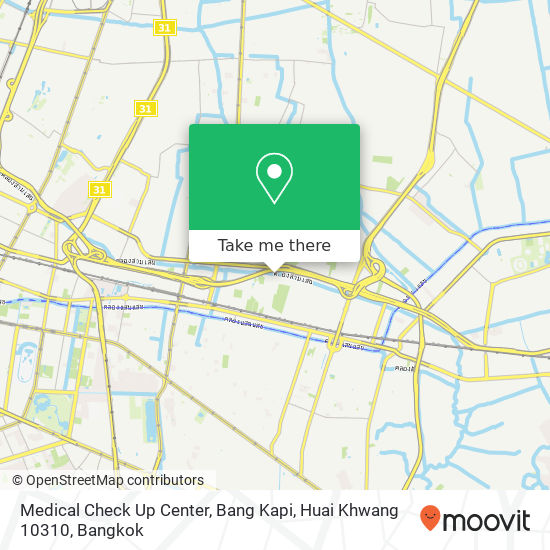 Medical Check Up Center, Bang Kapi, Huai Khwang 10310 map