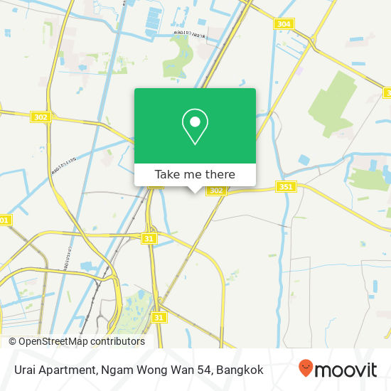 Urai Apartment, Ngam Wong Wan 54 map