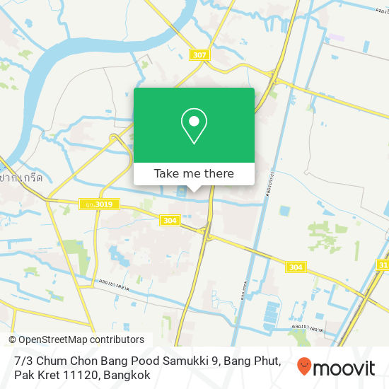 7 / 3 Chum Chon Bang Pood Samukki 9, Bang Phut, Pak Kret 11120 map