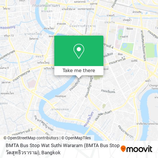 BMTA Bus Stop Wat Suthi Wararam (BMTA Bus Stop วัดสุทธิวราราม) map