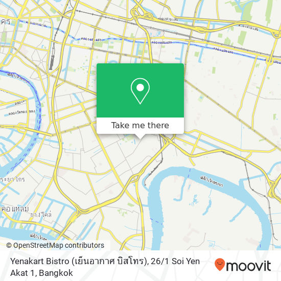 Yenakart Bistro (เย็นอากาศ บิสโทร), 26 / 1 Soi Yen Akat 1 map