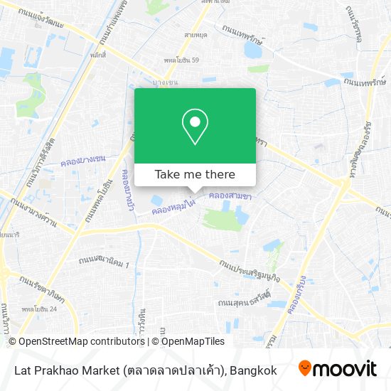 Lat Prakhao Market (ตลาดลาดปลาเค้า) map