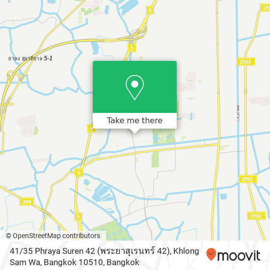 41 / 35 Phraya Suren 42 (พระยาสุเรนทร์ 42), Khlong Sam Wa, Bangkok 10510 map